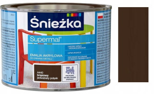 Śnieżka Emalia Akrylowa Brązowa A440 0.4l