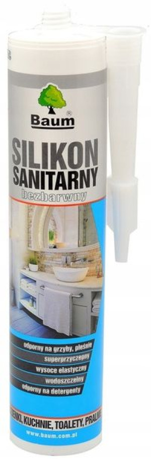 Baum Silikon Sanitarny Bezbarwny 280ml