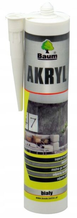 Baum Akryl Plastyczno - Elastyczny Biały 280ml