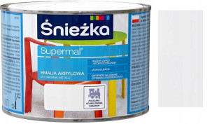 Śnieżka Emalia Akrylowa Biała A400 0.4l