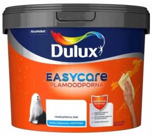 Dulux Farba Easycare Nieskazitelna Biel 9l