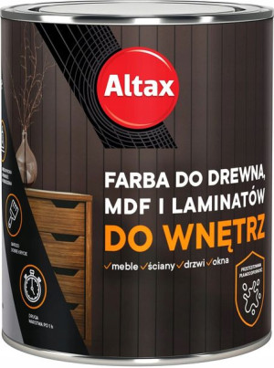 Altax Farba Mdf Drewno Laminat Biały Połysk 0.75l