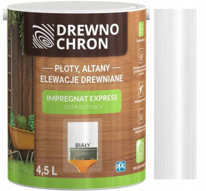 Drewnochron Impregnat Express Biały 4.5l