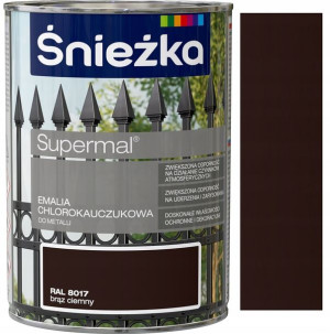 Śnieżka Emalia Chlorokauczuk Brąz Ciemny 8017 0.9l