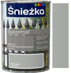 Śnieżka Emalia Chlorokauczuk Popielaty 7038 0.9l