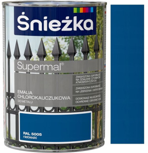 Śnieżka Emalia Chlorokauczuk Niebieska 5005 0.9l