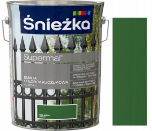 Śnieżka Emalia Chlorokauczuk Zielony 6002 5l