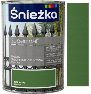 Śnieżka Emalia Chlorokauczuk Zielony 6010 0.9l
