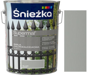 Śnieżka Emalia Chlorokauczuk Popielaty 7038 5l