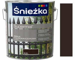 Śnieżka Emalia Chlorokauczuk Brąz Ciemny 8017 10l