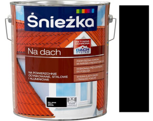 Śnieżka Emalia Na Dach Czarny 9005 10l