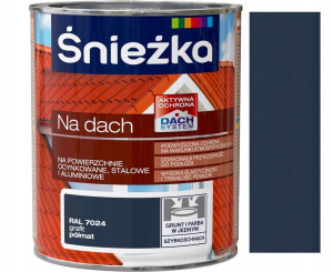 Śnieżka Emalia Na Dach Grafitowy 7024 0.75l