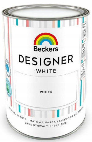 Farba Lateksowa Biała Beckers Designer White 1l