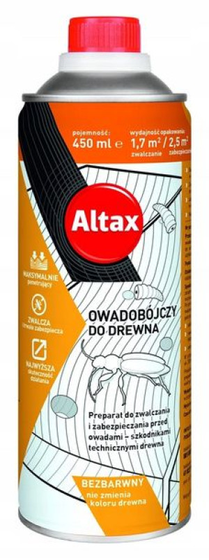 Altax Hylotox Preparat Owadobójczy Do Drewna 0.45l