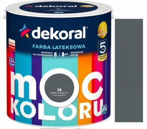 Dekoral Farba Akrylit W Ciemny Popielaty 2.5l