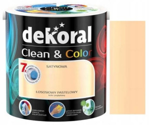 DEKORAL CLEAN & COLOR łososiowy pastelowy 2.5L