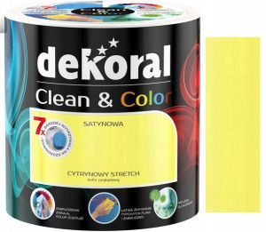 DEKORAL CLEAN & COLOR cytrynowy stretch 2.5L