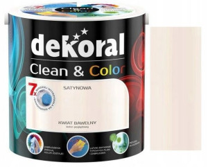 FARBA DEKORAL CLEAN & COLOR kwiat bawełny 2.5L
