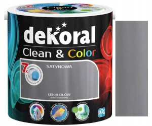 FARBA DEKORAL CLEAN & COLOR lekki ołów 2.5L