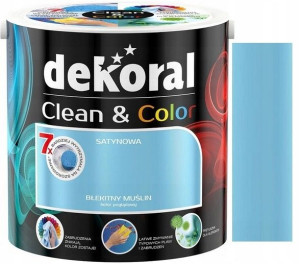 DEKORAL CLEAN & COLOR błękitny muślin 2.5L