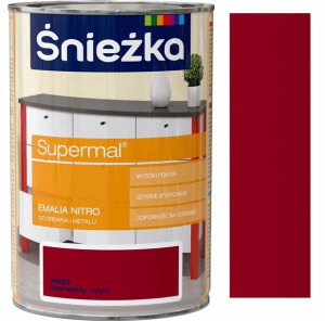 Śnieżka Supermal Emalia Nitro N520 Czerwony 1l
