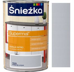 Śnieżka Supermal Emalia Nitro N525 Srebrny 1l