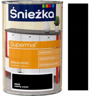 Śnieżka Supermal Emalia Nitro N505 Czarny 1l