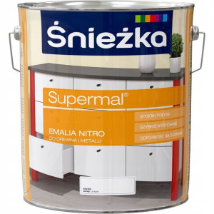 Śnieżka Supermal Emalia Nitro N500 Biała 10l
