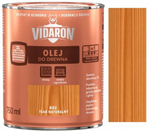 Vidaron Olej Do Drewna Teak Naturalny D02 0.75l