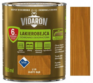 Vidaron Lakierobejca Drewna L19 Złoty Dąb 0.75l