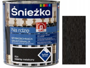 Śnieżka Emalia Na Rdzę Czarny Metaliczny R23 0.65l