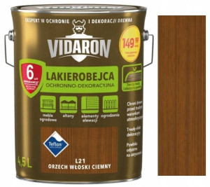 Vidaron Lakierobejca L21 Orzech Włoski Ciemny 4.5l