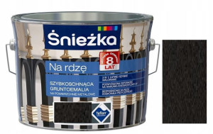 Śnieżka Emalia Na Rdzę Czarny Metaliczny R23 2.5l