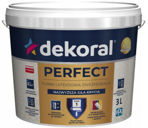 Dekoral Perfect Farba Lateksowa Śnieżnobiała 3l