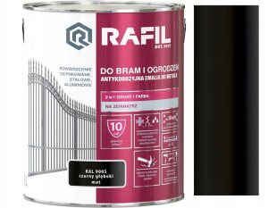 Rafil Radowil Do Bram Czarny Mat 9005 3l