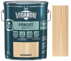 Vidaron Pokost Lniany Do Drewna Bezbarwny 5l