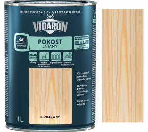 Vidaron Pokost Lniany Do Drewna Bezbarwny 1l
