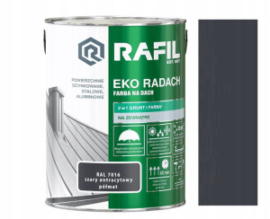 Rafil Eko Radach Szary Antracytowy Półmat 7016 5l