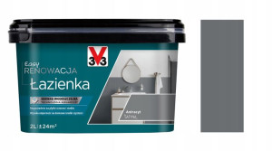 Farba V33 Easy Renowacja Łazienka Antracyt 2l
