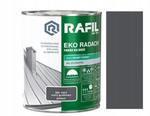 Rafil Eko Radach Szary Grafitowy Półmat 7024 0.75l