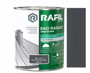 Rafil Eko Radach Szary Antracyt Półmat 7016 0.75l