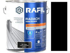 Rafil Radach Czarny Półmat 9005 10l