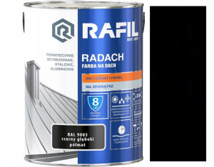 Rafil Radach Czarny Półmat 9005 5l