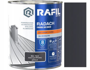 Rafil Radach Szary Grafit Półmat 7024 0.75l