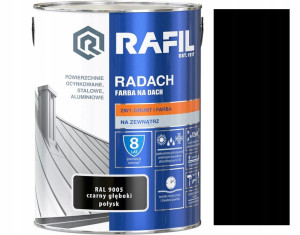 Rafil Radach Czarny Połysk 9005 5l