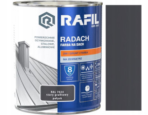 Rafil Radach Szary Grafit Połysk 7024 0.75l
