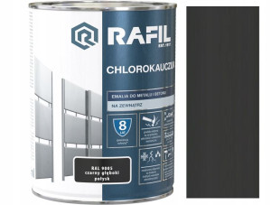 Rafil Chlorokauczuk Czarny Głęboki 9005 0.9l