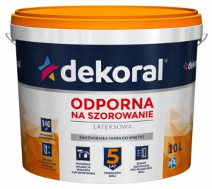 Dekoral Farba Lateksowa Akrylit W Biała 10l
