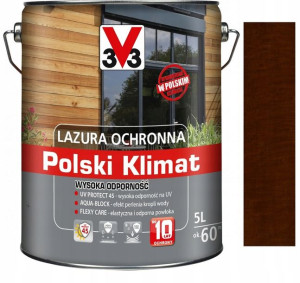 Lazura V33 Polski Klimat 10lat Dąb Złocisty 5l