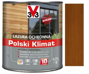 Lazura V33 Polski Klimat 10 Lat Dąb Jasny 0.75l